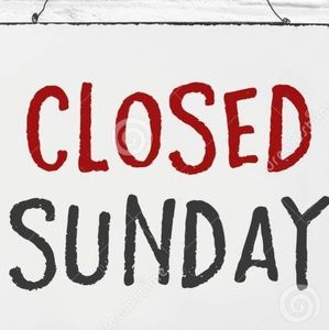 Closed on Sundays 💕